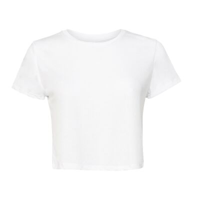 Ladies' Flowy Cropped T-Shirt Thumbnail