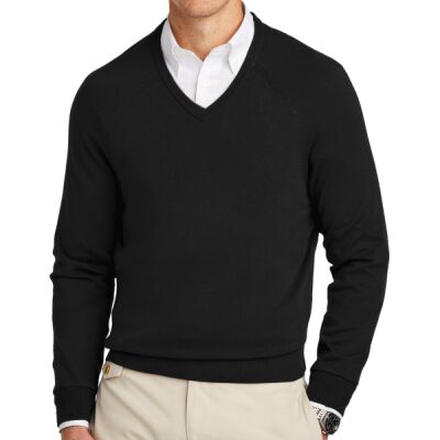 Cotton Stretch V Neck Sweater Thumbnail