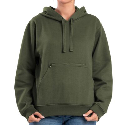 Ladies' Heritage Zippered Pocket Hooded Pullover Sweatshirt Thumbnail