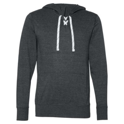 Unisex Jersey Sport Lace Hooded Pullover Thumbnail