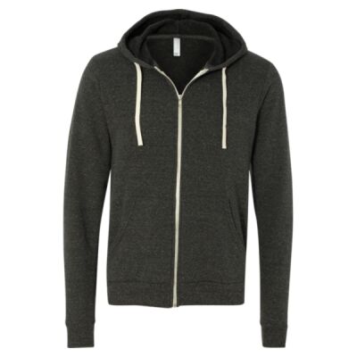Unisex Triblend Sponge Fleece Full-Zip Hoodie Sweatshirt Thumbnail