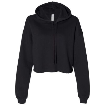 Women's Crop Fleece Hoodie Sweatshirt Thumbnail