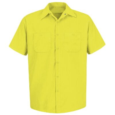 Men's Tall Enhanced Visibility Short Sleeve Work Shirt Thumbnail