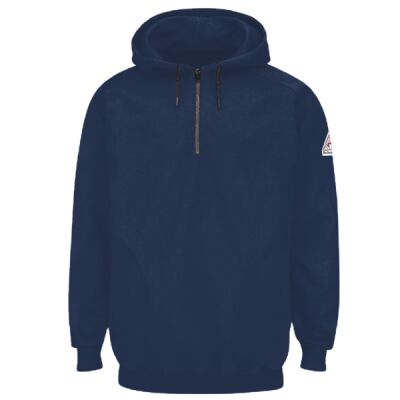 Men's Tall Flame Resistant Quarter-Zip Hooded Sweatshirt Thumbnail