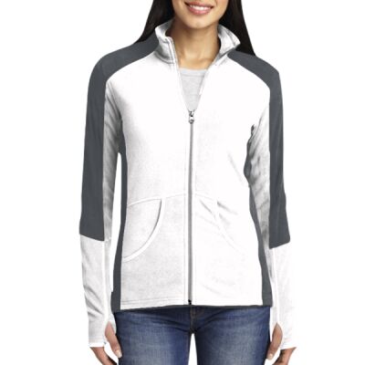 Ladies Colorblock Microfleece Jacket Thumbnail