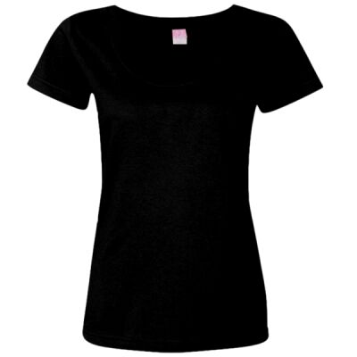 Women's Scoop Neck Fine Jersey Tee Thumbnail