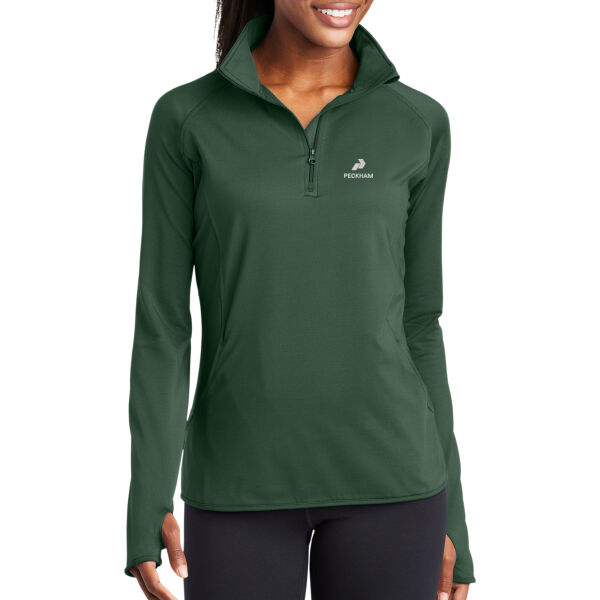 Sport Tek - Ladies Sport Wick ® Stretch 1/2 Zip Pullover Thumbnail