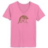 Ladies ComfortSoft® V Neck T Shirt Thumbnail