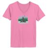 Ladies ComfortSoft® V Neck T Shirt Thumbnail