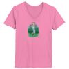 Ladies ComfortSoft® V Neck T Shirt Thumbnail