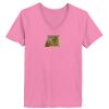 Ladies ComfortSoft® V Neck T Shirt Thumbnail