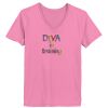 Ladies ComfortSoft® V Neck T Shirt Thumbnail