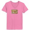 Ladies ComfortSoft® V Neck T Shirt Thumbnail