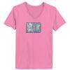 Ladies ComfortSoft® V Neck T Shirt Thumbnail