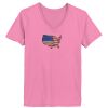 Ladies ComfortSoft® V Neck T Shirt Thumbnail