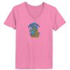Ladies ComfortSoft® V Neck T Shirt Thumbnail
