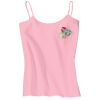 Juniors 1x1 Rib Spaghetti Strap Tank Thumbnail