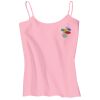 Juniors 1x1 Rib Spaghetti Strap Tank Thumbnail