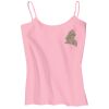 Juniors 1x1 Rib Spaghetti Strap Tank Thumbnail