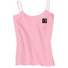 Juniors 1x1 Rib Spaghetti Strap Tank Thumbnail