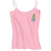 Juniors 1x1 Rib Spaghetti Strap Tank Thumbnail