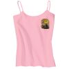 Juniors 1x1 Rib Spaghetti Strap Tank Thumbnail