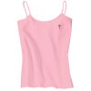Juniors 1x1 Rib Spaghetti Strap Tank Thumbnail