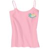 Juniors 1x1 Rib Spaghetti Strap Tank Thumbnail