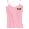 Juniors 1x1 Rib Spaghetti Strap Tank Thumbnail