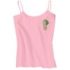 Juniors 1x1 Rib Spaghetti Strap Tank Thumbnail
