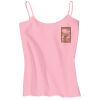 Juniors 1x1 Rib Spaghetti Strap Tank Thumbnail
