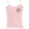 Juniors 1x1 Rib Spaghetti Strap Tank Thumbnail