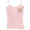 Juniors 1x1 Rib Spaghetti Strap Tank Thumbnail