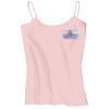 Juniors 1x1 Rib Spaghetti Strap Tank Thumbnail
