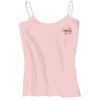 Juniors 1x1 Rib Spaghetti Strap Tank Thumbnail