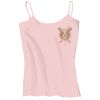 Juniors 1x1 Rib Spaghetti Strap Tank Thumbnail