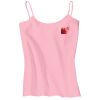 Juniors 1x1 Rib Spaghetti Strap Tank Thumbnail