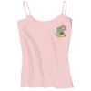 Juniors 1x1 Rib Spaghetti Strap Tank Thumbnail