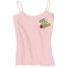 Juniors 1x1 Rib Spaghetti Strap Tank Thumbnail