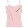 Juniors 1x1 Rib Spaghetti Strap Tank Thumbnail