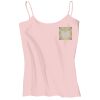 Juniors 1x1 Rib Spaghetti Strap Tank Thumbnail