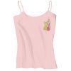 Juniors 1x1 Rib Spaghetti Strap Tank Thumbnail