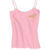 Juniors 1x1 Rib Spaghetti Strap Tank Thumbnail