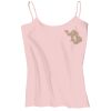 Juniors 1x1 Rib Spaghetti Strap Tank Thumbnail