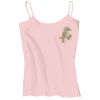 Juniors 1x1 Rib Spaghetti Strap Tank Thumbnail