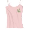 Juniors 1x1 Rib Spaghetti Strap Tank Thumbnail