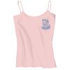 Juniors 1x1 Rib Spaghetti Strap Tank Thumbnail