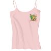 Juniors 1x1 Rib Spaghetti Strap Tank Thumbnail
