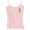 Juniors 1x1 Rib Spaghetti Strap Tank Thumbnail