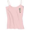 Juniors 1x1 Rib Spaghetti Strap Tank Thumbnail